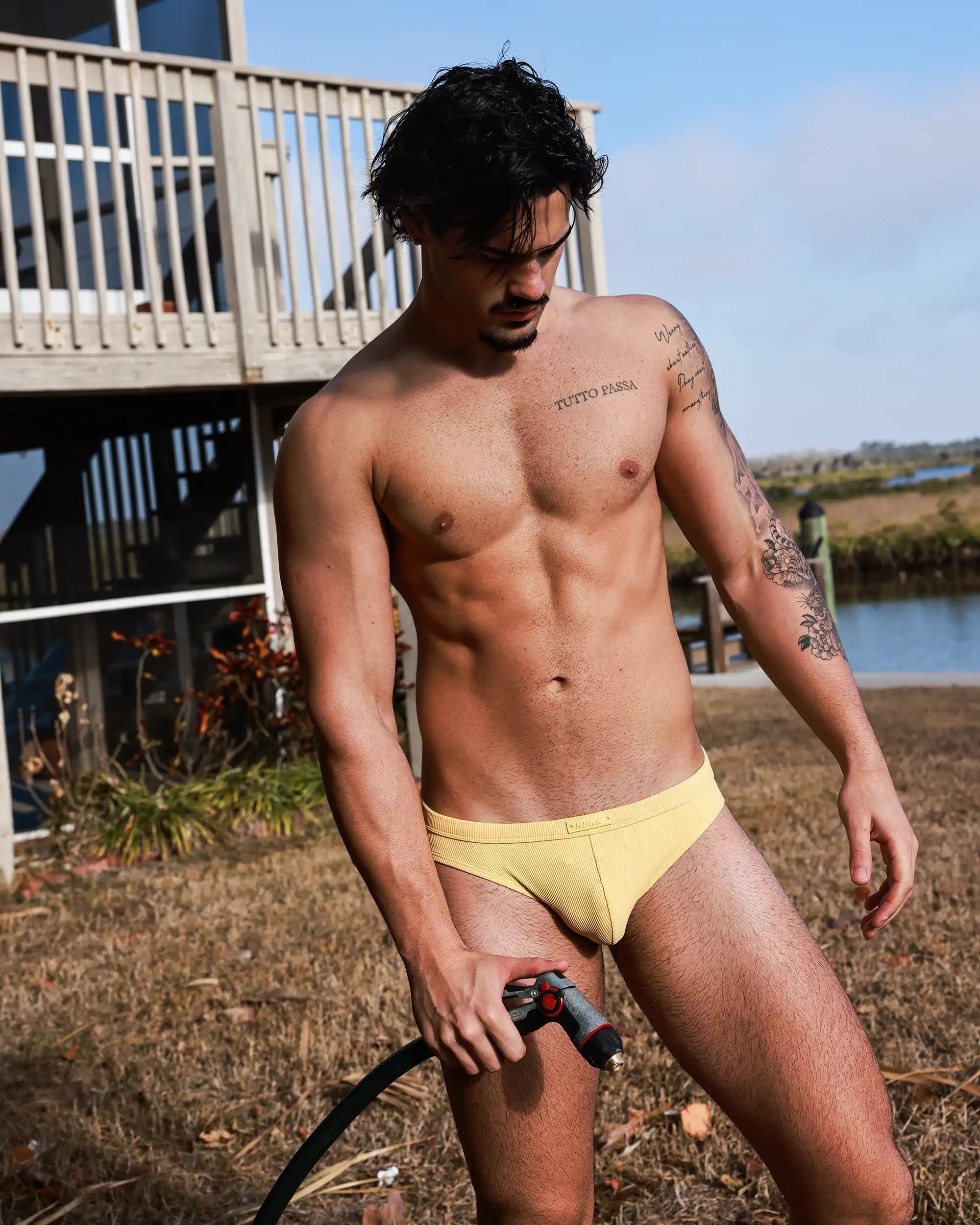 Sunwash Ribbed Swim Brief