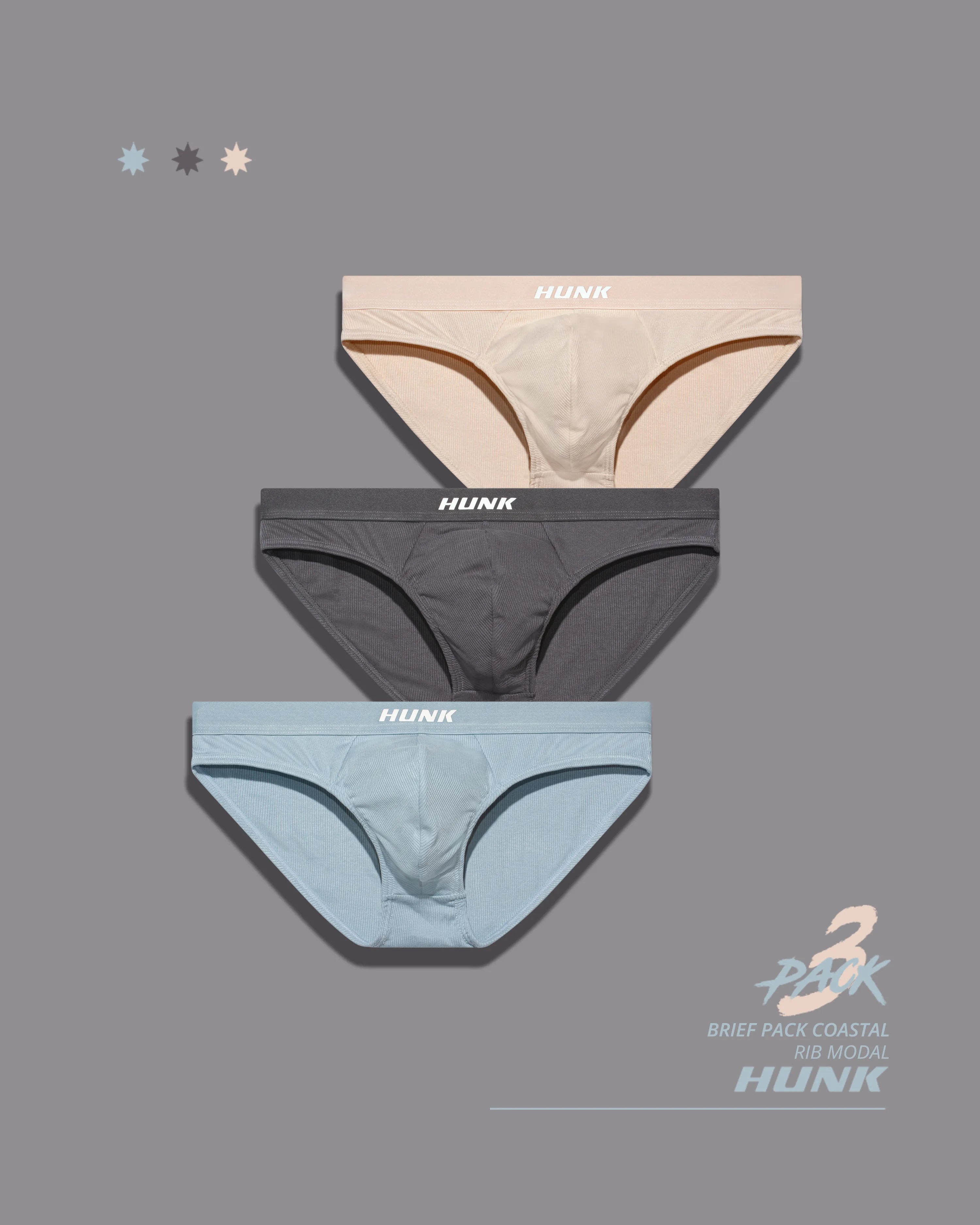 Coastal 3-Pack Briefs