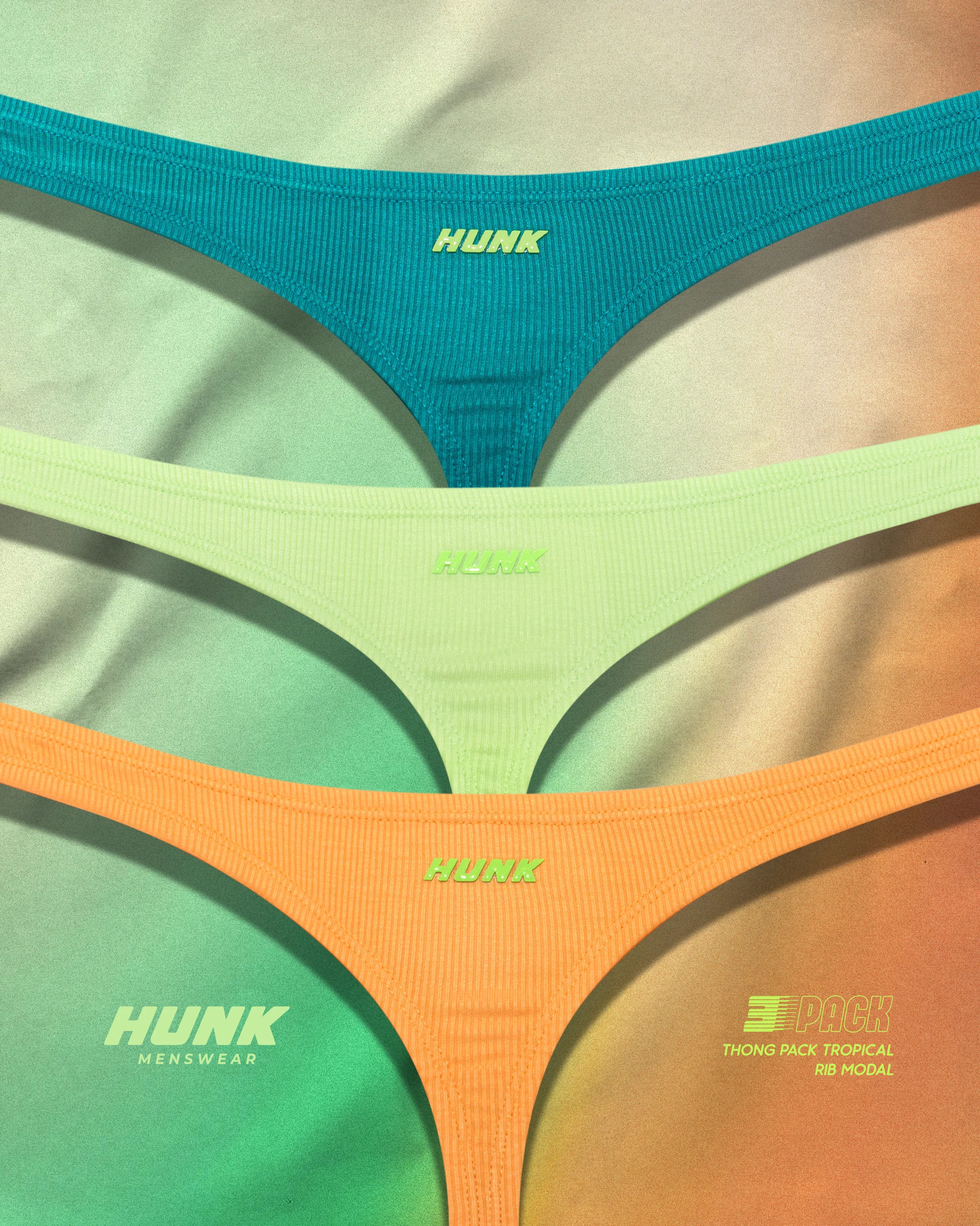 Tropical 3-Pack Thongs