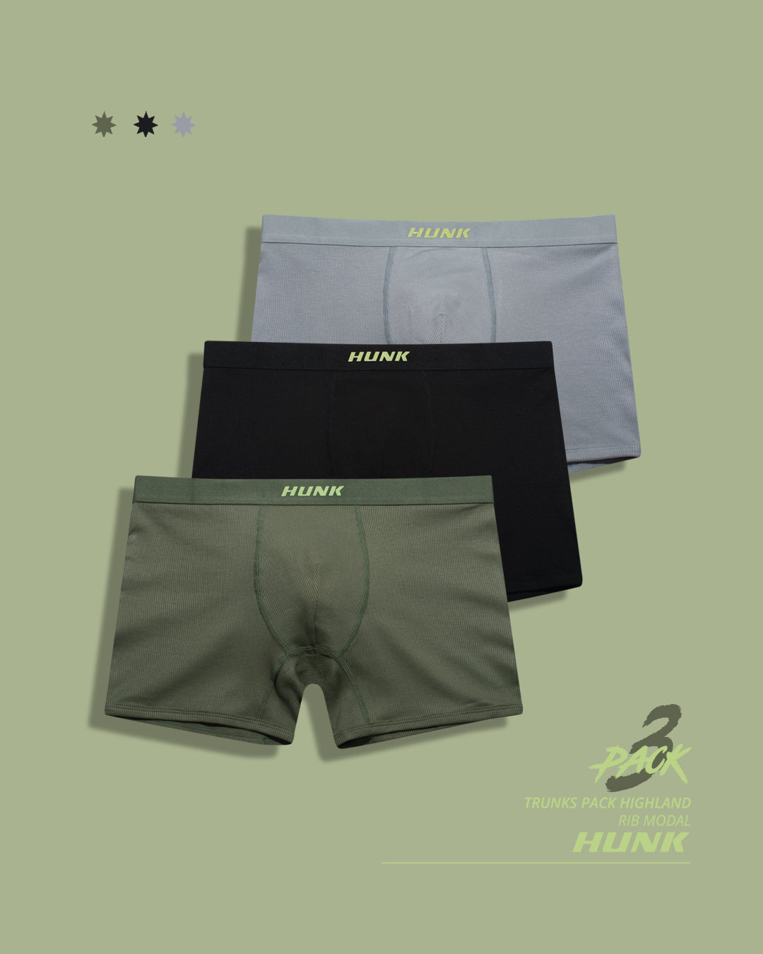 Highland 3-pack Boxers - HUNK Menswear