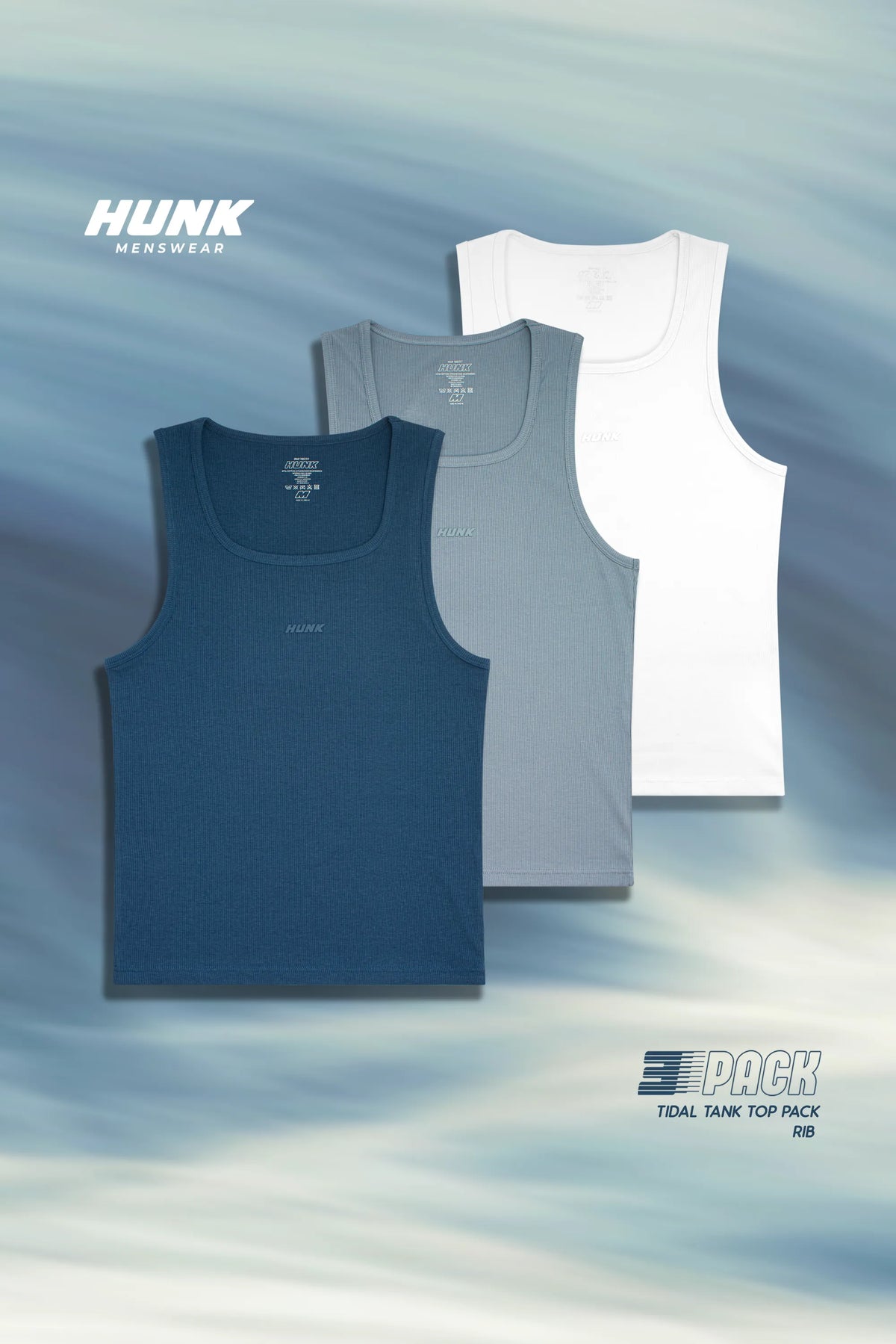 Tidal 3-Pack Tanks — Tidal colour story